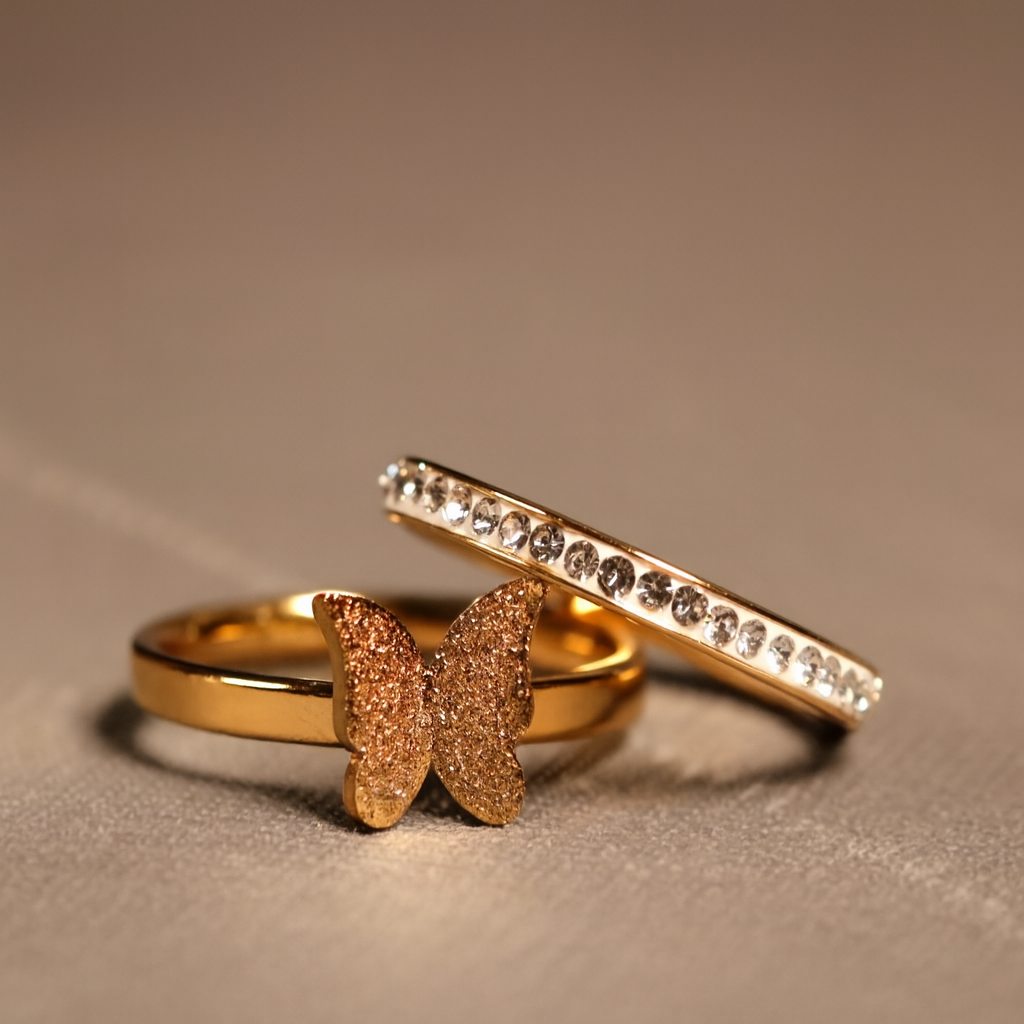 Butterfly Double Ring