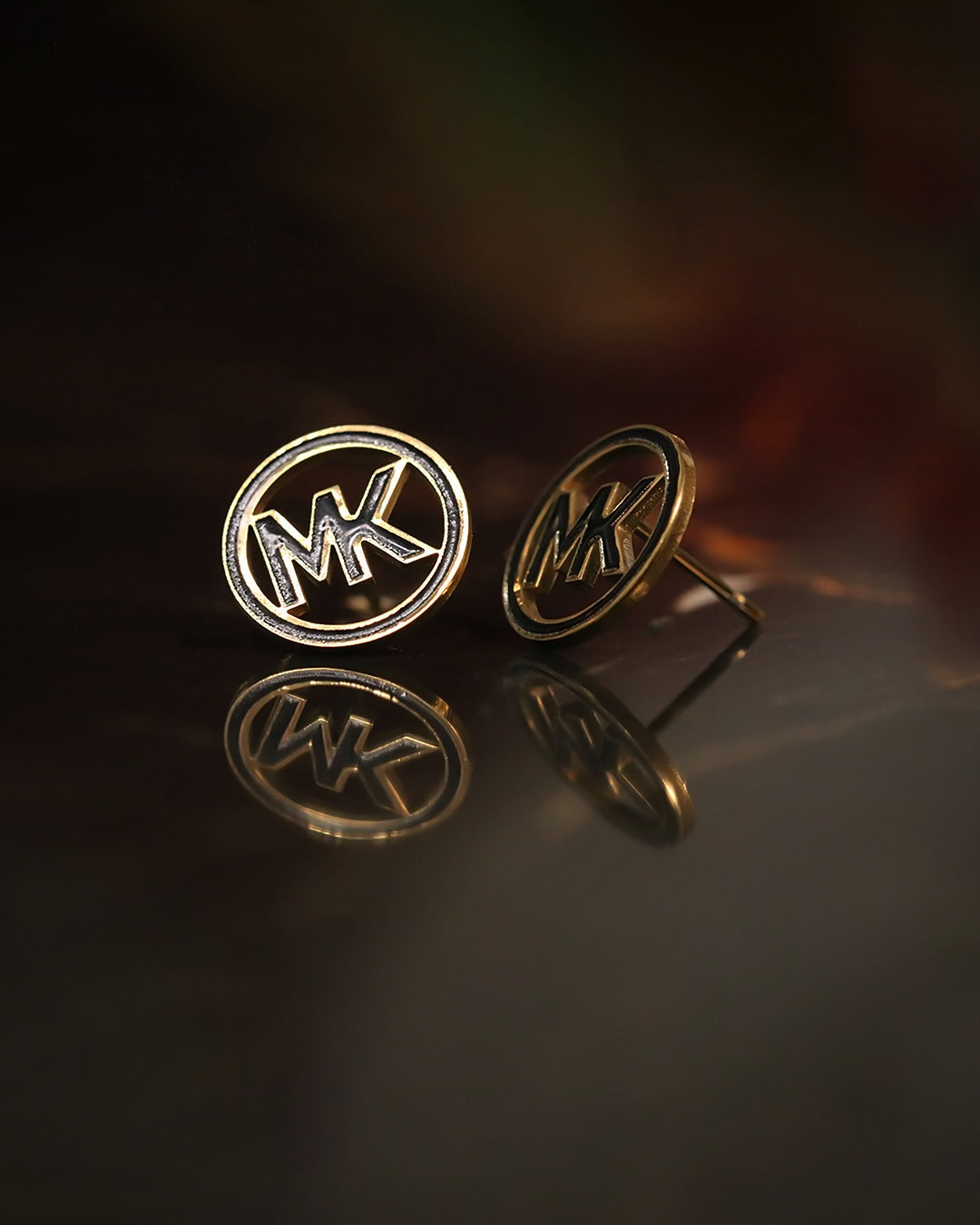MK Gold Earrings
