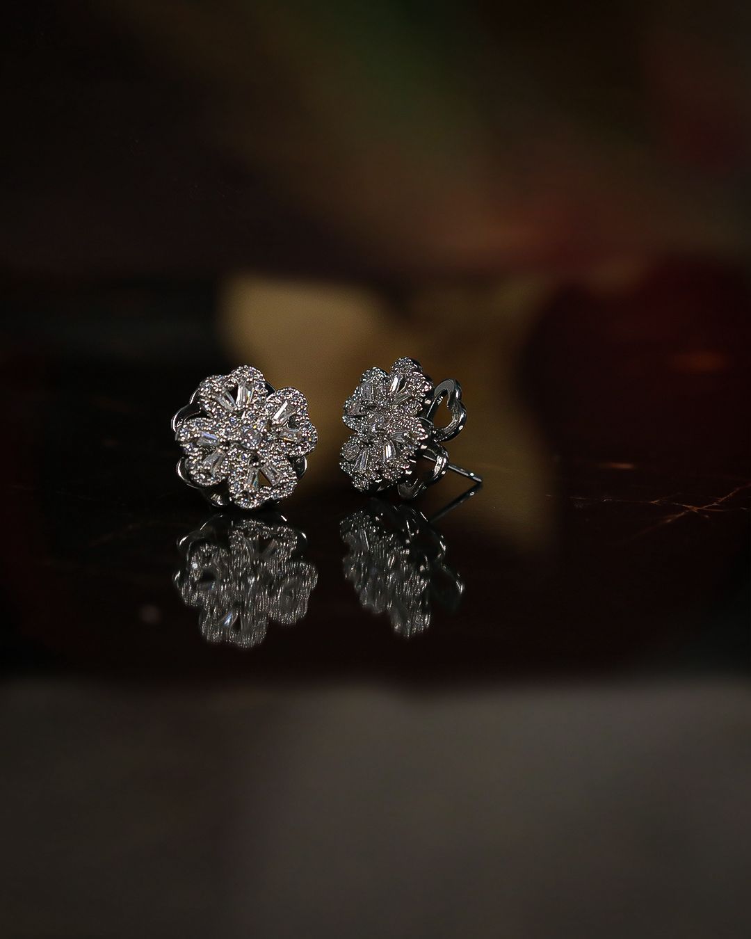Rotating Flower Earrings