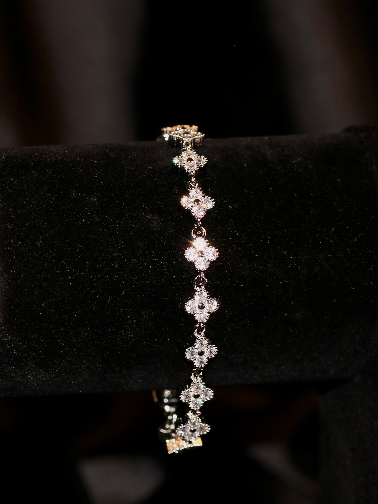 Four Leaves Silver Bracelet