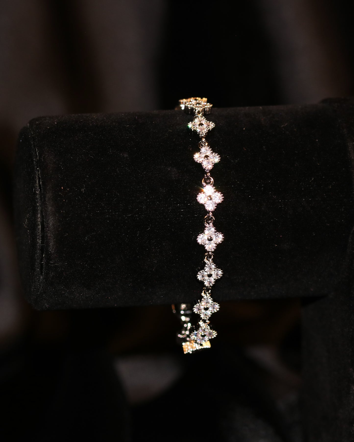 Four Leaves Silver Bracelet